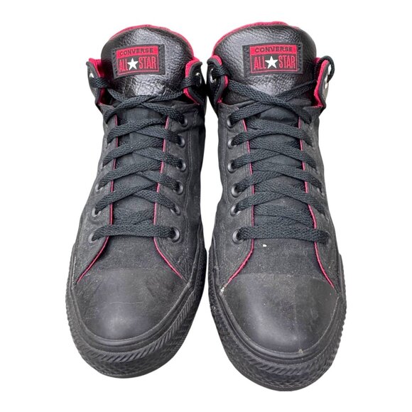 Converse All Star 164883C Chuck Taylor High Top Black Red Men's 10 Women's 12 - Picture 8 of 13